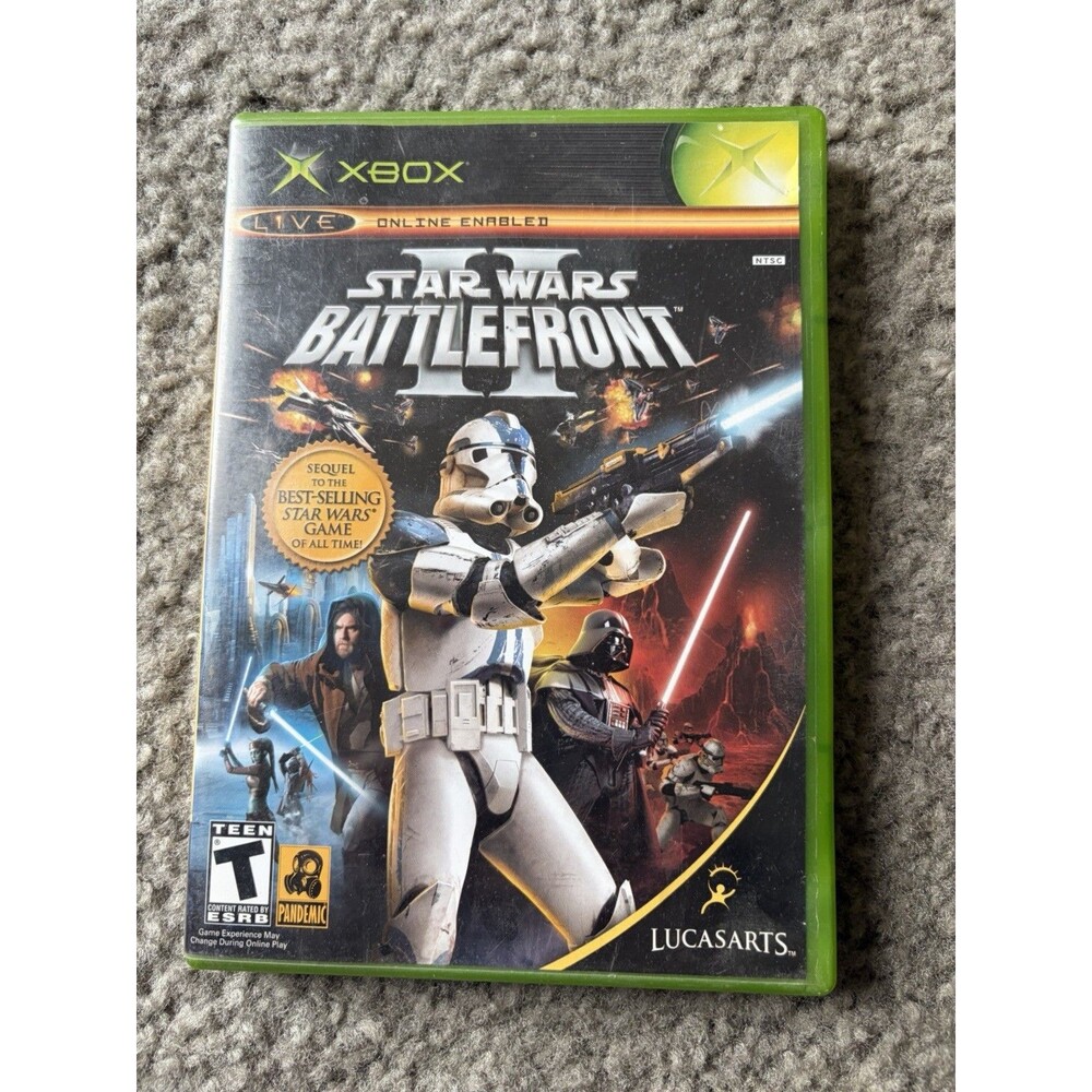 Star Wars Battlefront II 2 XBOX Game CIB Original